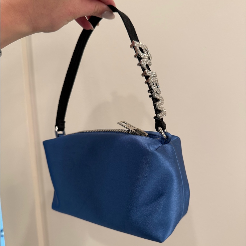 Alexander Wang Heiress Medium Blue Satin Bag